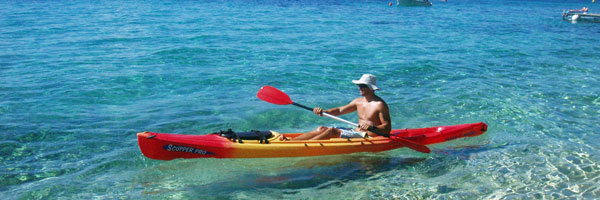 Kayak island Brac Croatia